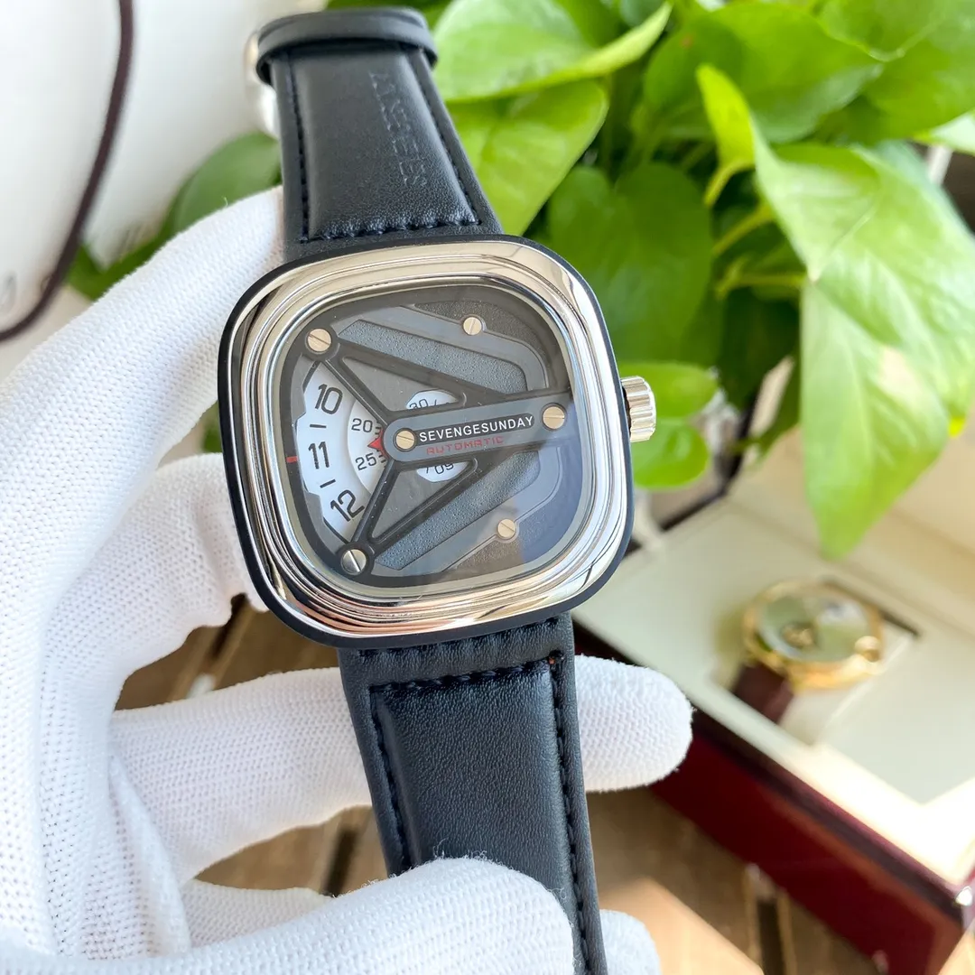 【High-end replica】💰4 types! Quartz watch 💰840; mechanical watch 💰1100! Brand: SEVEN FRIDAY🏅🏅 Type: Men's watch 🎉🎉 Case: Top version 316 stainless steel L Strap: Imported calfskin strap, Movement: Fully automatic imported mechanical movement/Imported quartz movement ⚙️ Mirror: Mineral scratch-resistant mirror glass Size: 47mm in diameter, 14mm thick 🍷Exquisite inheritance of real effects, quality assurance! ‼ ️The elegant style instantly enhances the charm of men and is a symbol of taste and noble life!